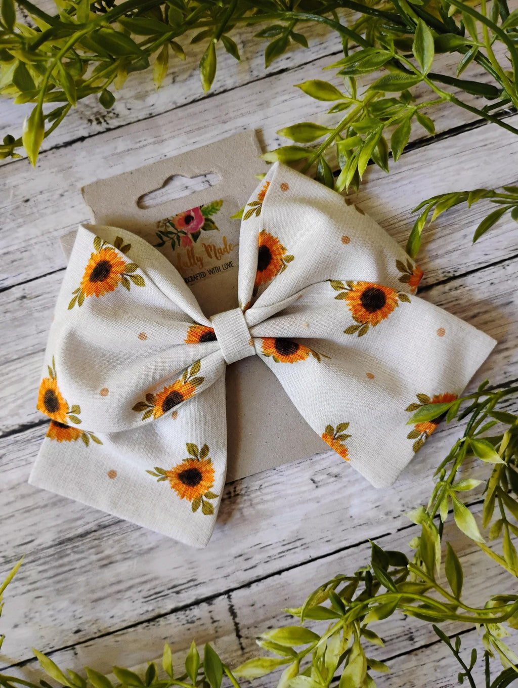 Sunflower Hair Bow, Headband, or Ornament