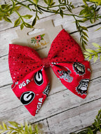 UGA Sparkle Hair Bow or Headband