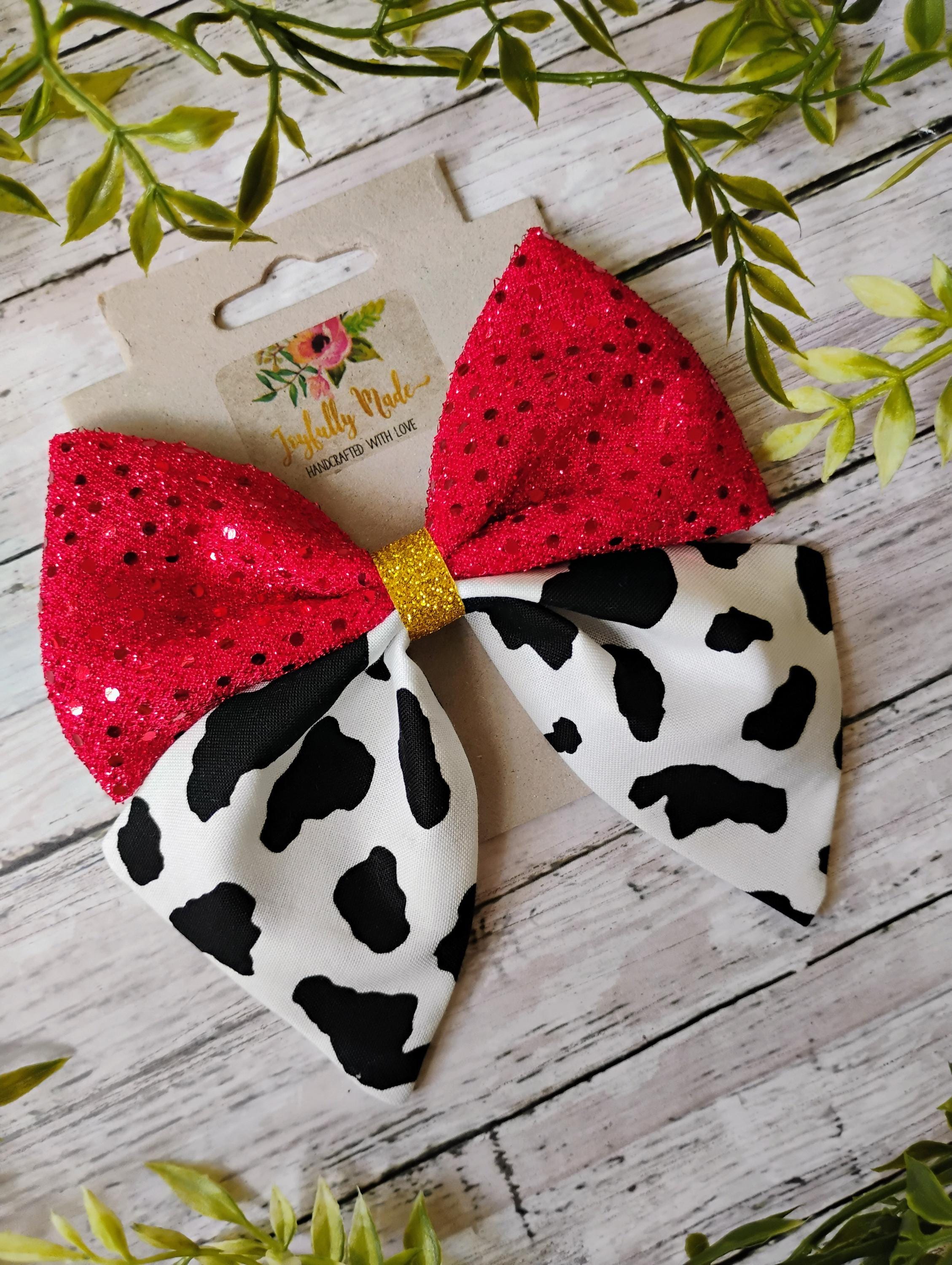 Jessie Inspired Sparkle Hair Bow or Headband