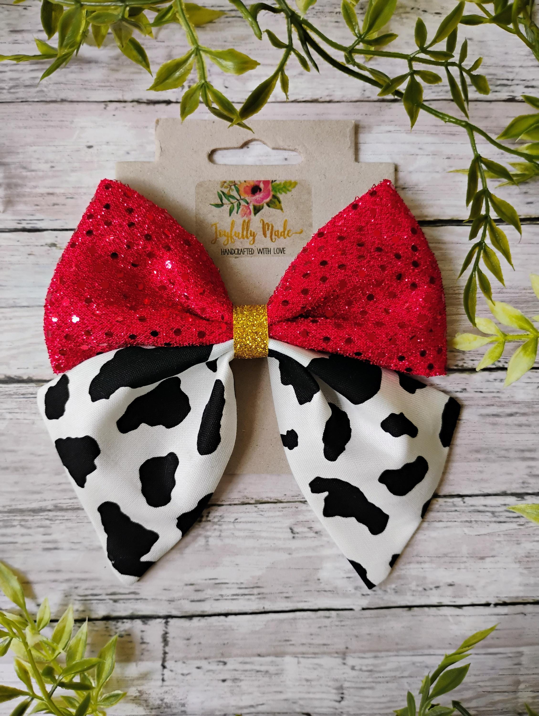 Jessie Inspired Sparkle Hair Bow or Headband