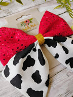 Jessie Inspired Sparkle Hair Bow or Headband