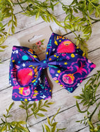 Troll Hair Bow: Handmade Cotton Sailor Bow - Clip, Headband or Ornament