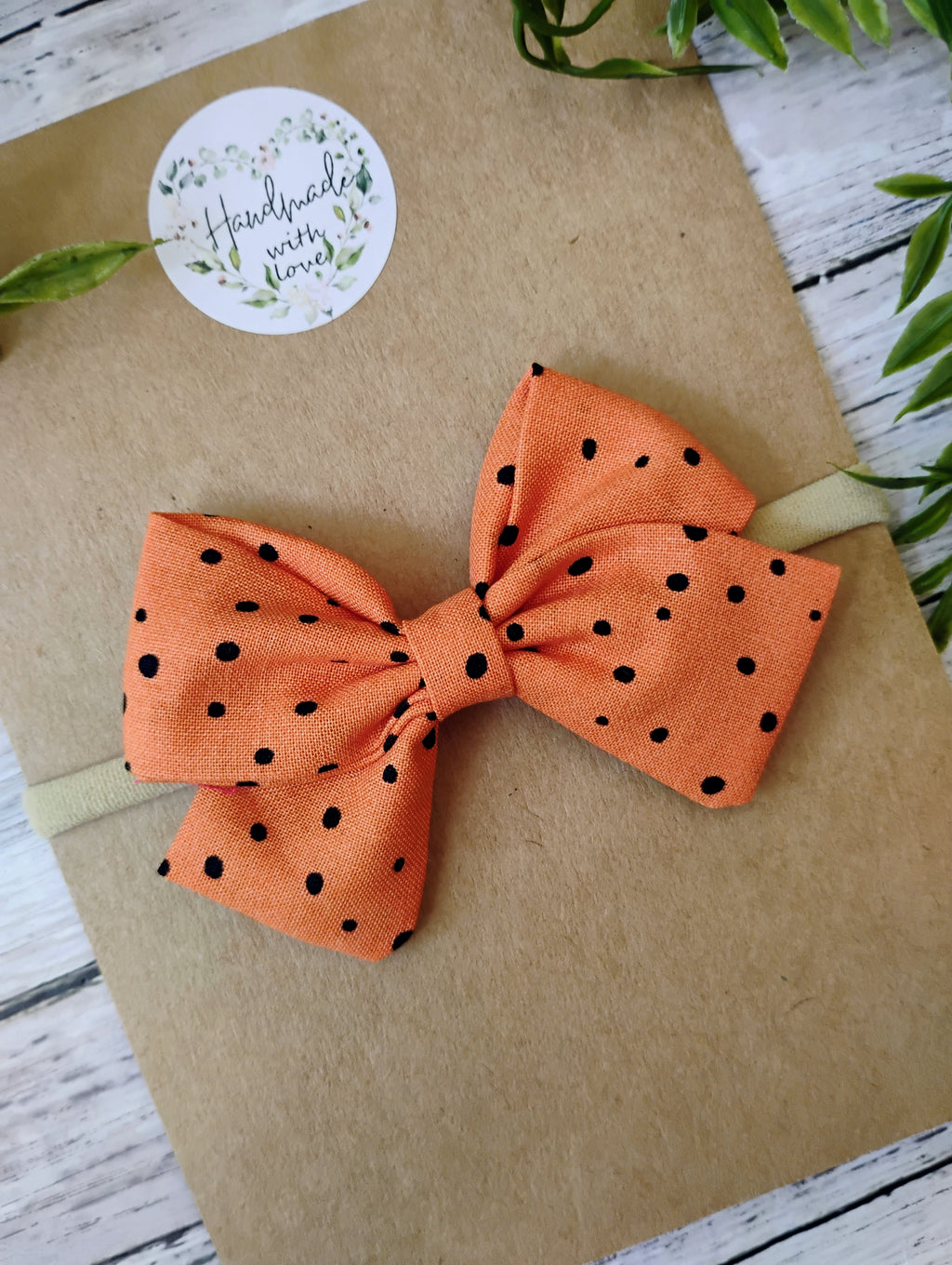 Halloween Bow Headband or Clip
