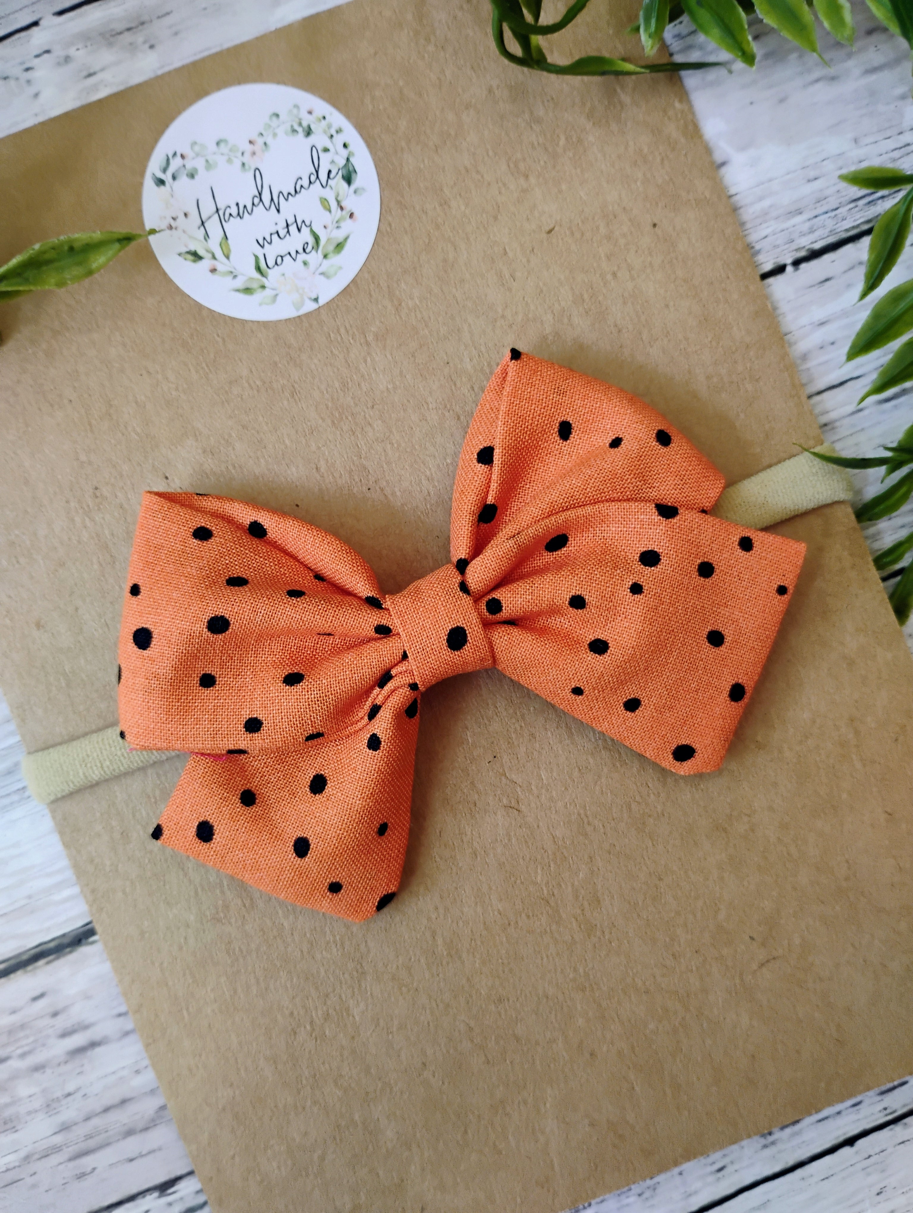 Halloween Bow Headband or Clip