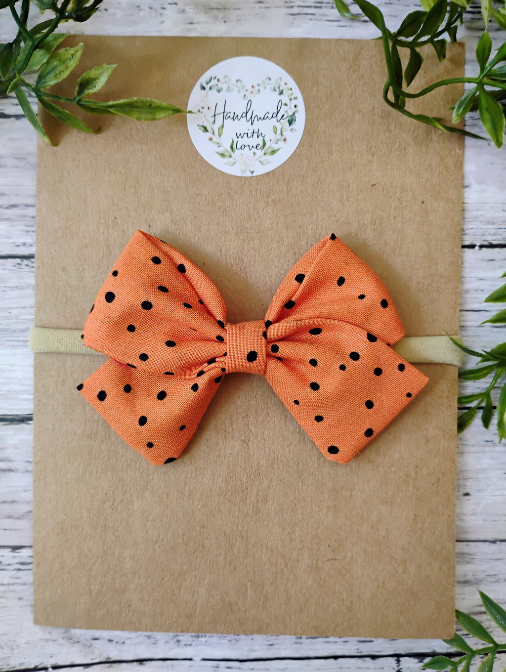 Halloween Bow Headband or Clip