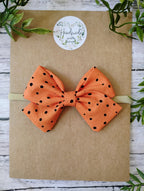 Halloween Bow Headband or Clip